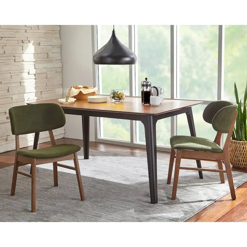 Lifestorey Rory Sedia da Pranzo in Legno Massello (Set di 2)