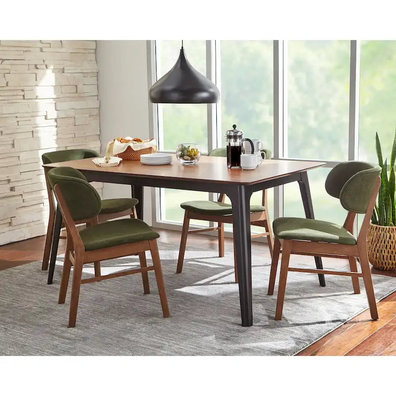 Lifestorey Rory Sedia da Pranzo in Legno Massello (Set di 2)