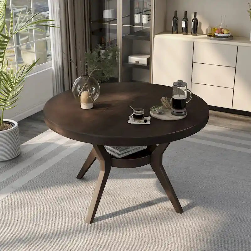 Table à manger 48 pouces Mandurah Farmhouse Espresso de Furniture of America