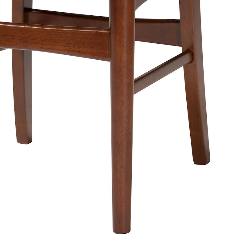 Paesi Bassi Sedie da Pranzo Laterali in Legno Curvo in Noce Scuro, Stile Scandinavo Moderno Metà Secolo (Set di 2)