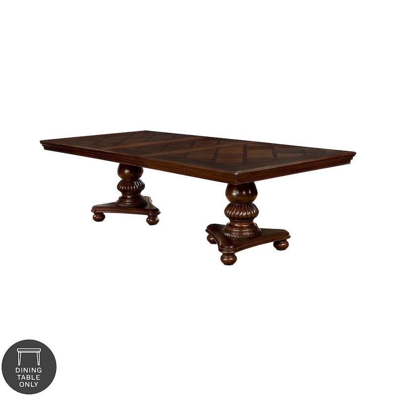 Tavolo da pranzo allungabile Copper Grove Madzharovo marrone ciliegio 103 pollici