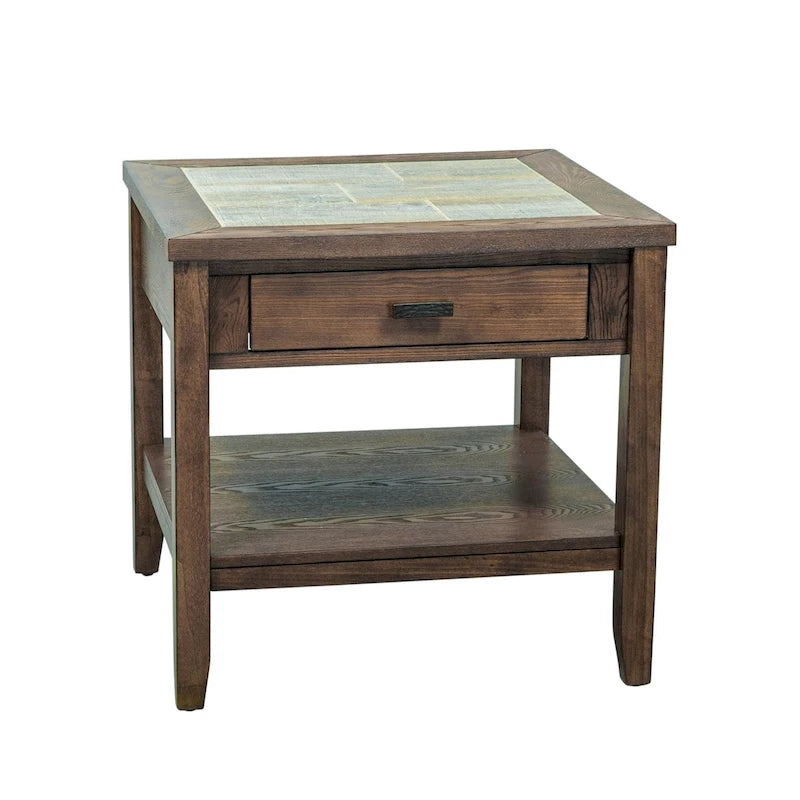 Ensemble 3 pièces Mesa Valley Tobacco (1 table basse, 2 tables d'appoint)