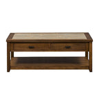 Ensemble 3 pièces Mesa Valley Tobacco (1 table basse, 2 tables d'appoint)