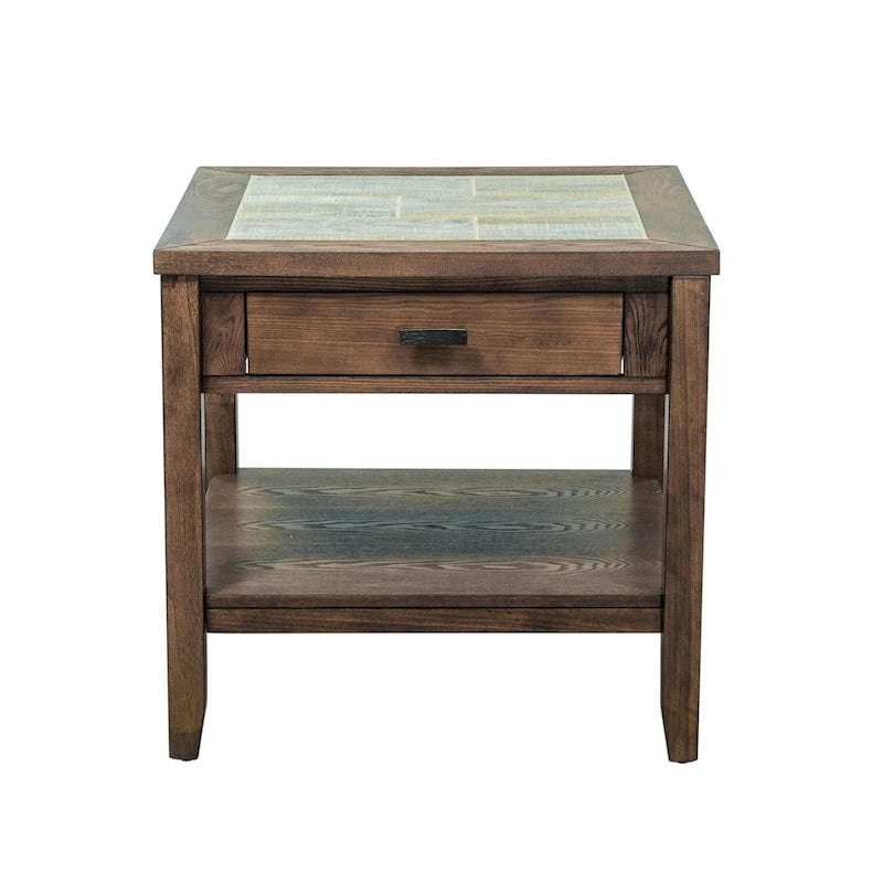 Ensemble 3 pièces Mesa Valley Tobacco (1 table basse, 2 tables d'appoint)