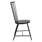 Sedia da pranzo Bryce con finitura nera