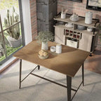 Table de salle à manger hauteur comptoir Rish Industrial Brown 54 po de Furniture of America