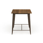 Table de salle à manger hauteur comptoir Rish Industrial Brown 54 po de Furniture of America