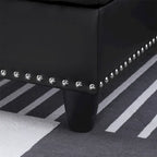 Divano componibile in similpelle con pouf e 2 cuscini