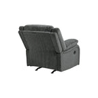 Poltrona reclinabile moderna Draycoll, ardesia