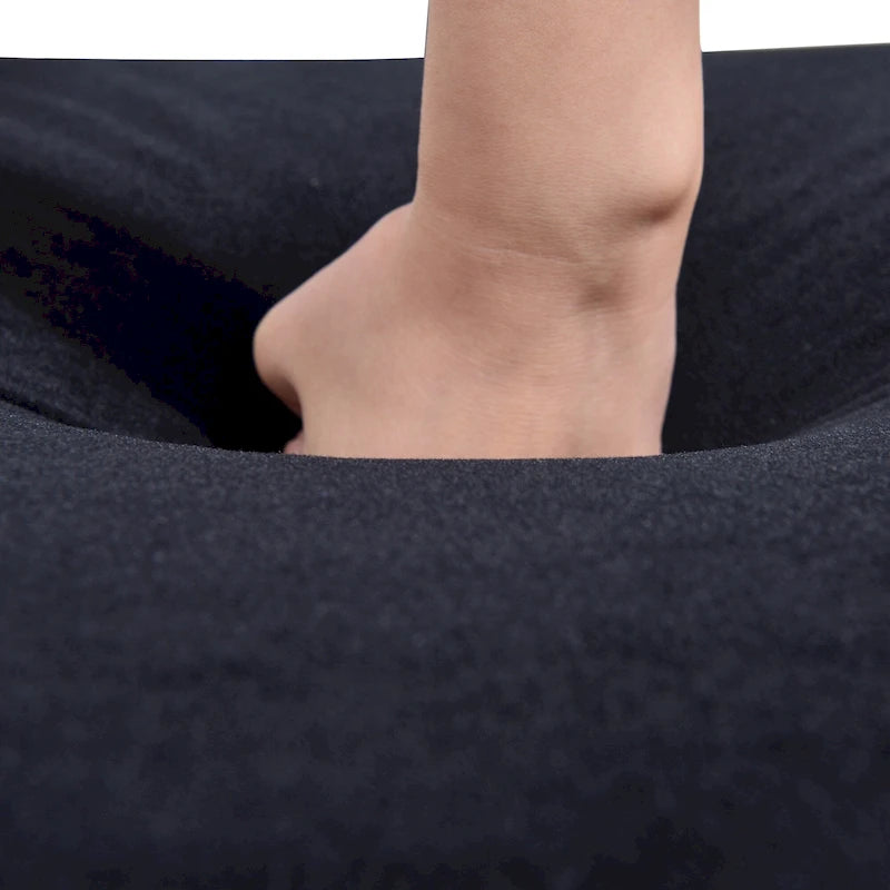 Chaise longue en velours capitonné