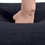 Chaise longue en velours capitonné