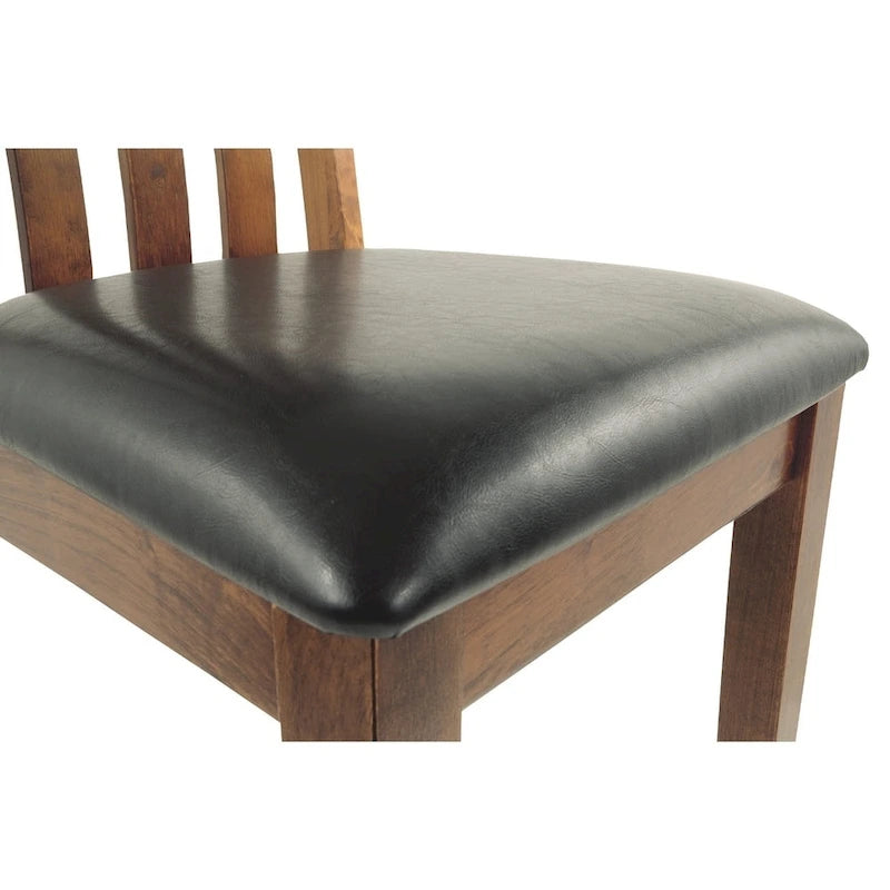 Sedia da sala da pranzo Ralene - Set da 2 - Marrone medio - 19,5 L x 22,63 P x 40,25 H