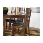Sedia da sala da pranzo Ralene - Set da 2 - Marrone medio - 19,5 L x 22,63 P x 40,25 H