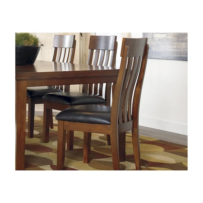Sedia da sala da pranzo Ralene - Set da 2 - Marrone medio - 19,5 L x 22,63 P x 40,25 H
