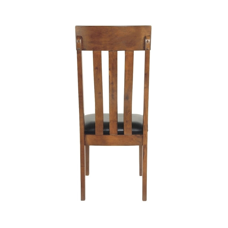 Sedia da sala da pranzo Ralene - Set da 2 - Marrone medio - 19,5 L x 22,63 P x 40,25 H
