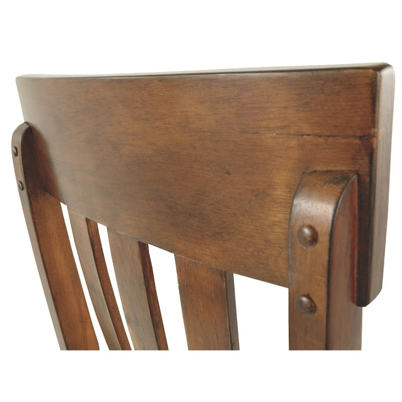 Sedia da sala da pranzo Ralene - Set da 2 - Marrone medio - 19,5 L x 22,63 P x 40,25 H