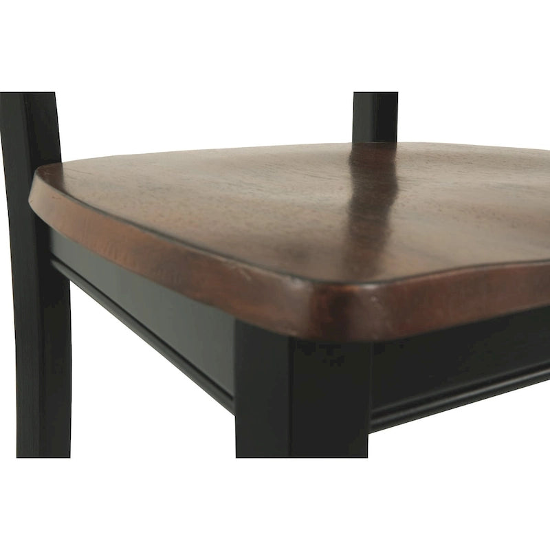 Signature Design by Ashley Owingsville Sedie da pranzo marroni e nere (set di 2)