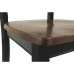 Signature Design by Ashley Owingsville Sedie da pranzo marroni e nere (set di 2)