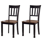 Signature Design by Ashley Owingsville Sedie da pranzo marroni e nere (set di 2)