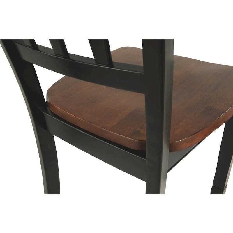 Signature Design by Ashley Owingsville Sedie da pranzo marroni e nere (set di 2)