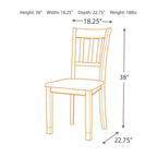 Signature Design by Ashley Owingsville Sedie da pranzo marroni e nere (set di 2)