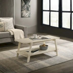 Tavolino da caffè con ripiano in legno in stile moderno di metà secolo Roundhill Furniture Metz