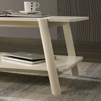 Tavolino da caffè con ripiano in legno in stile moderno di metà secolo Roundhill Furniture Metz
