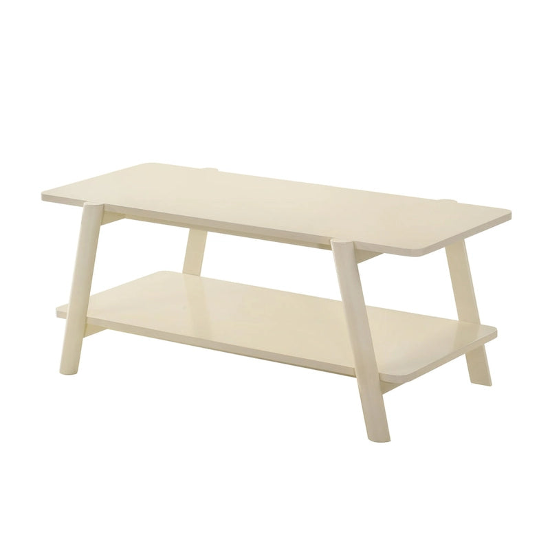 Tavolino da caffè con ripiano in legno in stile moderno di metà secolo Roundhill Furniture Metz