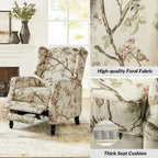 Damaris Poltrona Reclinabile Manuale Mid-Century con Design ad Ali Laterali, Set da 2 di HULALA HOME