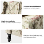Damaris Poltrona Reclinabile Manuale Mid-Century con Design ad Ali Laterali, Set da 2 di HULALA HOME