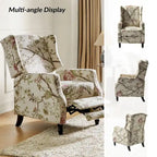 Damaris Poltrona Reclinabile Manuale Mid-Century con Design ad Ali Laterali, Set da 2 di HULALA HOME