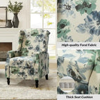 Damaris Poltrona Reclinabile Manuale Mid-Century con Design ad Ali Laterali, Set da 2 di HULALA HOME