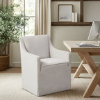 Sedia da pranzo con braccioli Madison Park Charlotte con rotelle