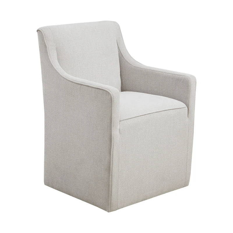 Sedia da pranzo con braccioli Madison Park Charlotte con rotelle