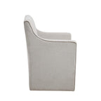 Sedia da pranzo con braccioli Madison Park Charlotte con rotelle