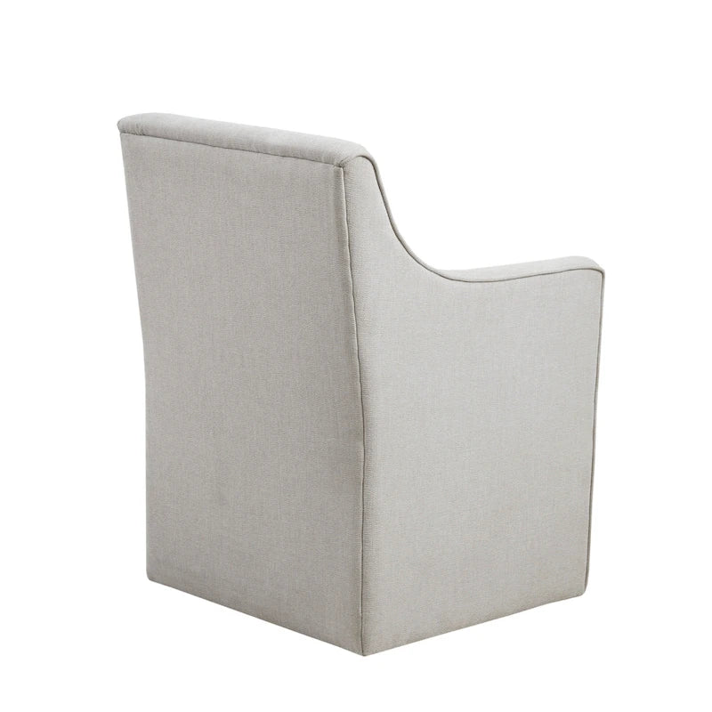 Sedia da pranzo con braccioli Madison Park Charlotte con rotelle