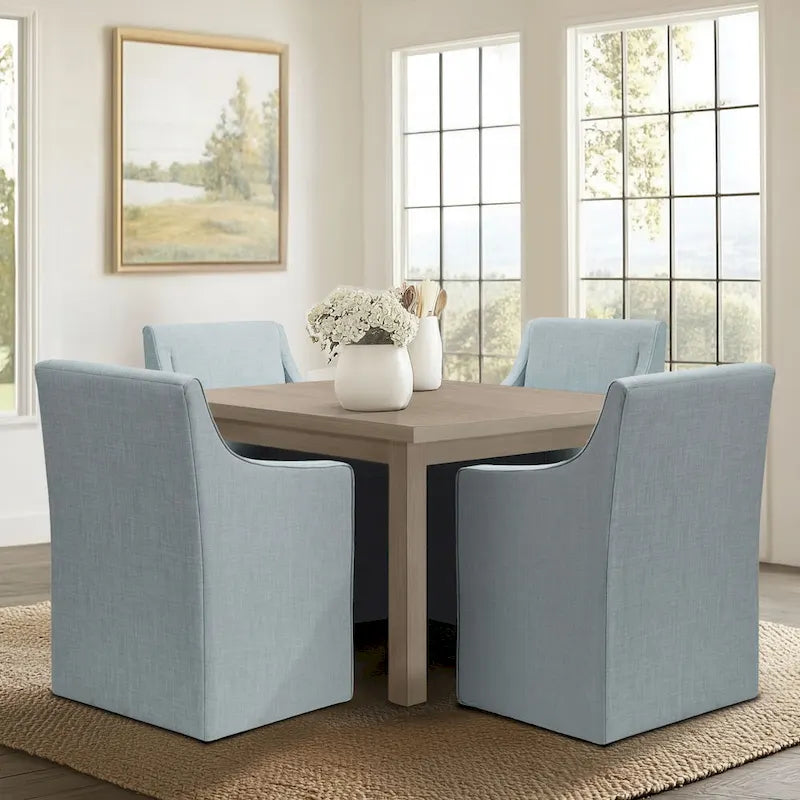 Sedia da pranzo con braccioli Madison Park Charlotte con rotelle