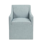 Sedia da pranzo con braccioli Madison Park Charlotte con rotelle