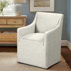 Sedia da pranzo con braccioli Madison Park Charlotte con rotelle