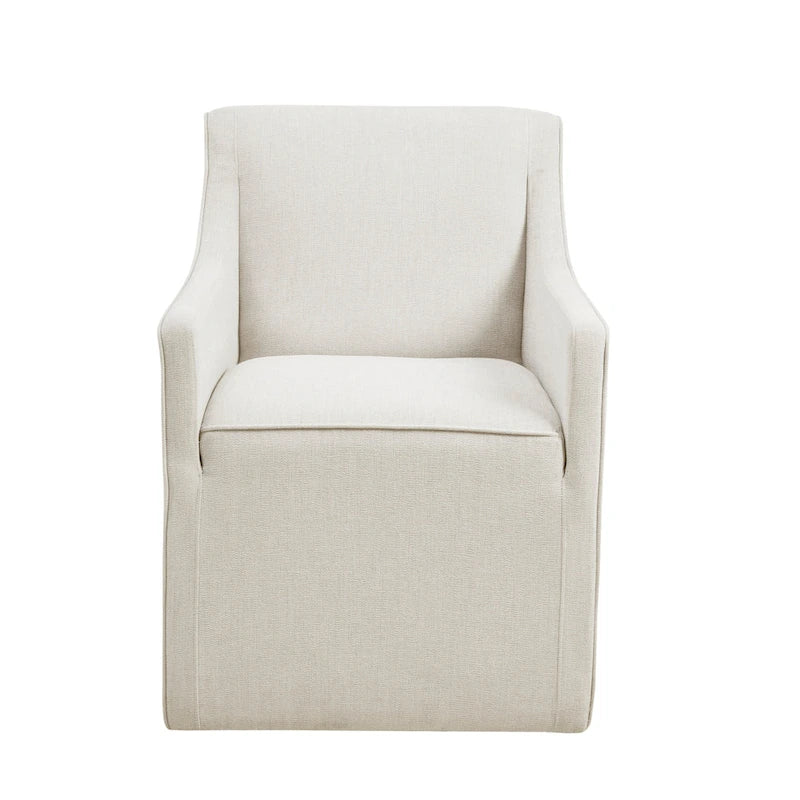 Sedia da pranzo con braccioli Madison Park Charlotte con rotelle