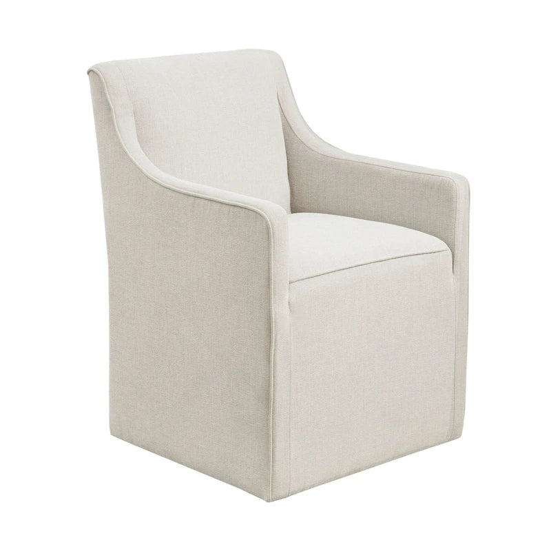 Sedia da pranzo con braccioli Madison Park Charlotte con rotelle