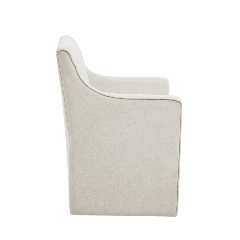 Sedia da pranzo con braccioli Madison Park Charlotte con rotelle