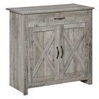 Meuble de rangement Homcom 32 po style porte de grange, buffet de cuisine, bar à café pour salon ou entrée
