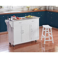 Desserte de cuisine roulante Addie en acier inoxydable Simple Living