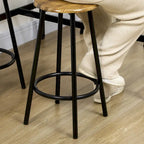 HOMCOM Ensemble 5 Pièces Table de Bar Hauteur Comptoir et Chaises
