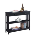 Tavolo Console Convenience Concepts Mission a 1 Cassetto con Scaffali