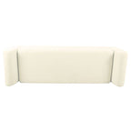 Panca contenitore HomePop Modern Sherpa con gambe in legno