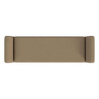 Panca contenitore HomePop Modern Sherpa con gambe in legno