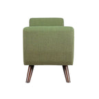 Panca contenitore HomePop Modern Sherpa con gambe in legno