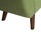 Panca contenitore HomePop Modern Sherpa con gambe in legno